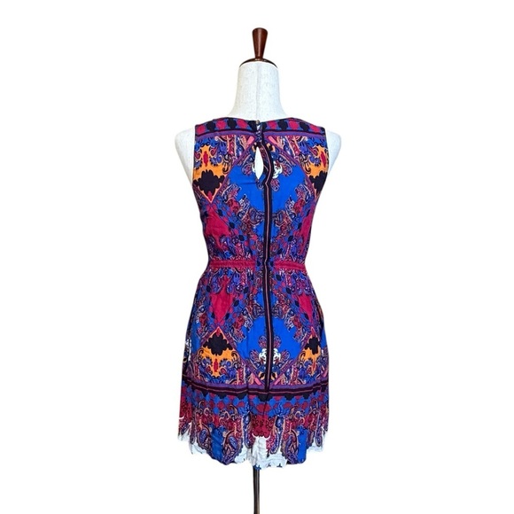 Anthropologie LILKA Empress Crochet Boho Bright Colorful Dress, Size XS #1977 - Picture 4 of 6